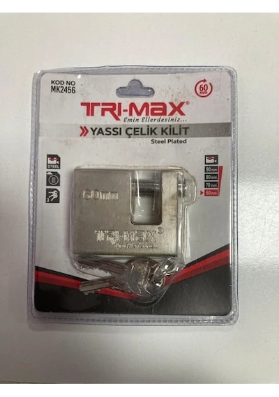 Tri-max Yassı Asma Kilit 60 Mm