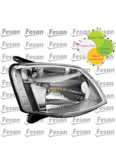 Peugeot Partner Citroen Berlingo Motorlu Sol Ön Far 2003-2008 El