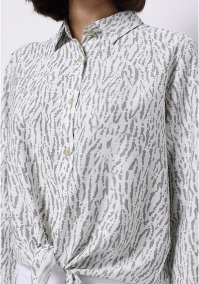 Colin's Colins Regular Fit Shirt Neck Baskılı Kadın Yeşil Uzun Kol Gömlek Cl1075568 Q1.v1 Sag Sage
