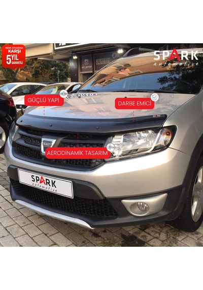 Dacia Sandero 2012-2020 Yıl Aralığı Uyumlu Kaput Rüzgarlığı 3mm