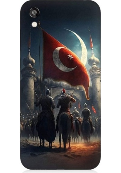 Huawei Honor 8s Uyumlu Tulpar Bayrak Ve Kale Desenli Silikon Kılıf
