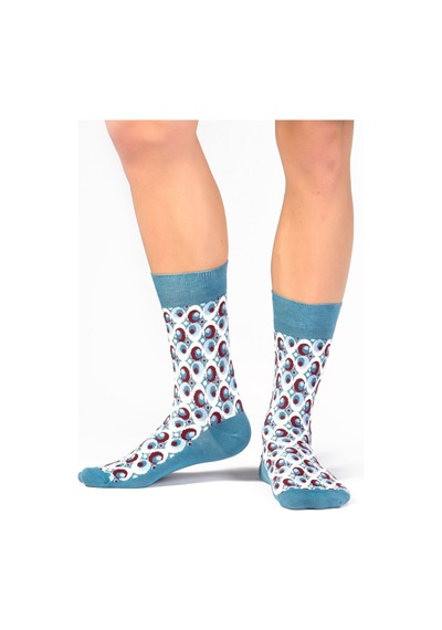 Ozzy Socks Bubble Desenli Çorap Füme