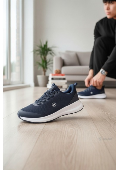 Enoch Erkek Örgü Panelli Esnek Tabanlı Günlük Spor Ayakkabı Sneaker 2332 Lacı