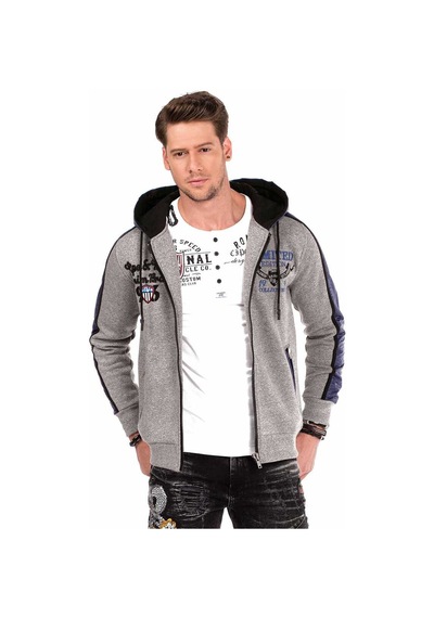 Cipo & Baxx Cl312 Kapşonlu Kalın Kışlık Erkek Sweatshirt 001