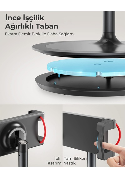 Bix Saiji S3E 360° Ayarlanabilir Tablet Tutucu Stand