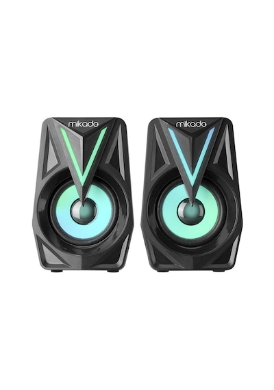Mikado MD-S23 Glare 3Wx2 Siyah Usb 2.0 Rgb Speaker