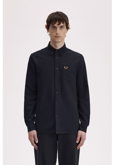 Fred Perry M5516 Oxford Erkek Gömlek Siyah