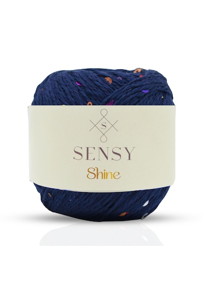 Sensy Shine Pullu Örgü Ipi Lacivert