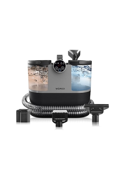 Ayrex Womıdı Dy-506f Halı Ve Koltuk Yıkama Makinesi, 500w Güç, 1600ml Su Tankı, 1.8m Hortum, Dijital Ekran, Siyah
