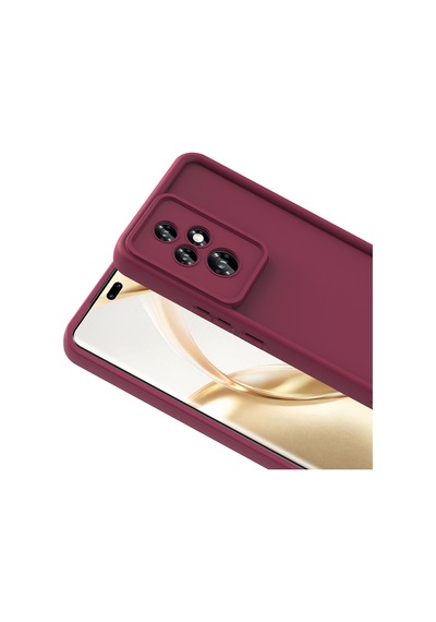 Honor 200 Pro Kılıf Kamera Korumalı Kalın Silikon Üstün Koruma Pazarplus Mürdüm