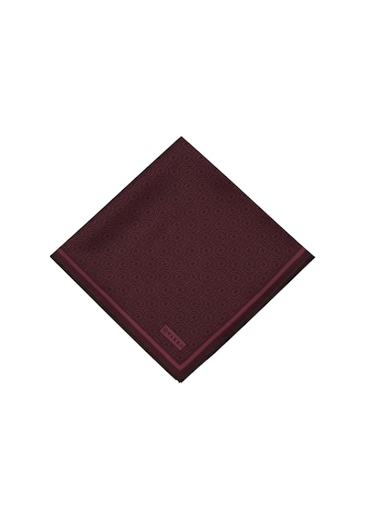 Vakko Twill İpek Eşarp - Helezon Monogram - Bordo