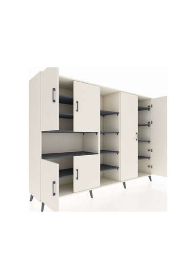 Hyperion Dolap 13 Raflı 6 Kapaklı 220x44x163 Aytaşı-aytaşı/antras Aytaşı-aytaşı/antrasit Hyperion Dolap 13 Raflı 6 Kapaklı 220x44x163 Aytaşı-aytaşı/antras Aytaşı-aytaşı/antrasit