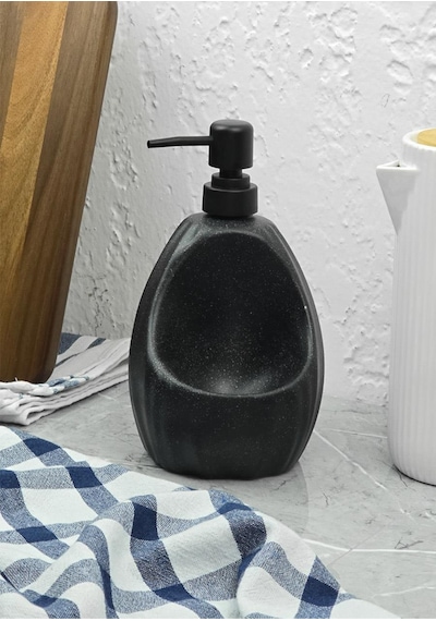 Taş Desenli Sıvı Sabunluk - Sünger Hazneli Mutfak Sabunluğu - 700 Ml - Dalga Desen -