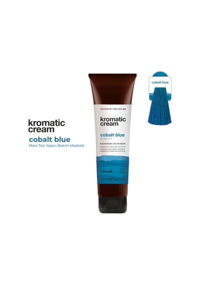 Nook Kromatic Cream Cobalt Blue Mavi Ton Yapıcı Işıltı Veren Saç Maskesi 150ml-kobalt Mavi Saç Cilası