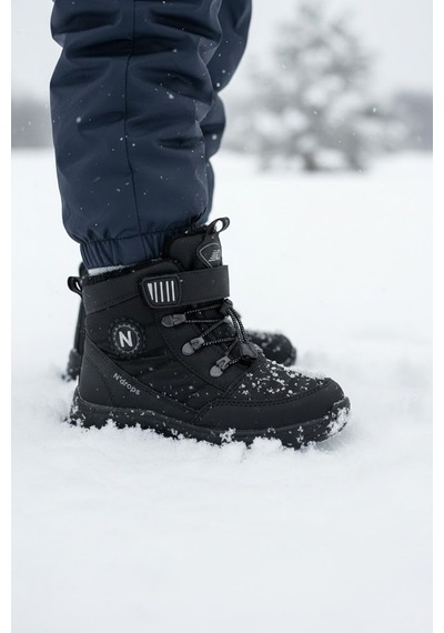 Ndrops Yseyl015 Outdoor Çocuk Bot Siyah Siyah