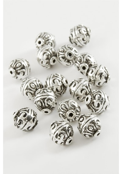 Metal - 534 - Top Tesbih Ara Aparatı 50 Gram - Nazblsmm - Gümüş Rengi