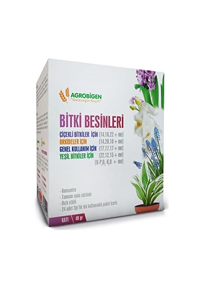 Agrobigen Bitki Besinleri Karışık Katı-2 Gr X 24 Adet Sku: Smgstk7f93c6322e