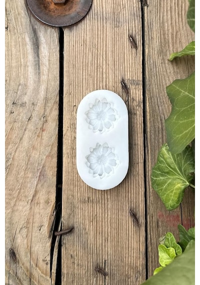Lotus Çiçeği İkili Mum Kalıbı Silikon Standart