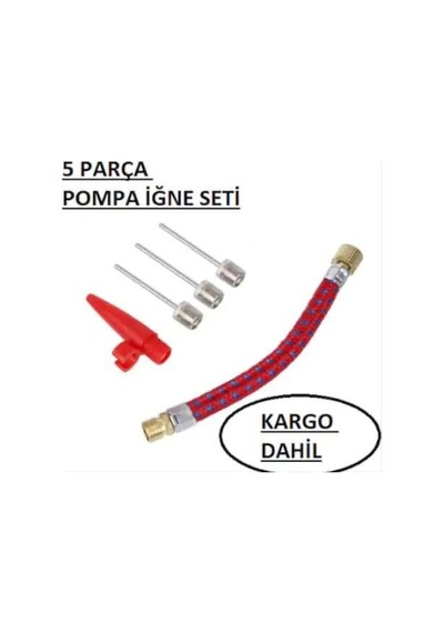 5 Parça Pompa İğne Seti Top ve Bisiklet Şişirme