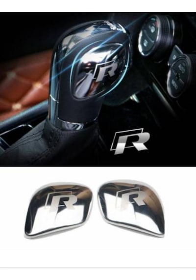 Volkswagen R Line( R )Vites Topuzu Logo 3D Dekoratif Metal Renk