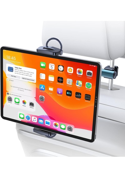 Araç Kafalık Tablet Montaj Tutacağı, Çocuk Yangın Tableti Tutacağı Arka Koltuk, Gooseneck Tasarım Araba İçin İpad Tutacağı, İpad Pro/air Mini/telefon/fire Hd 7 8 10/anahtar 4.7-12.9 Cihaz İle Uyumlu