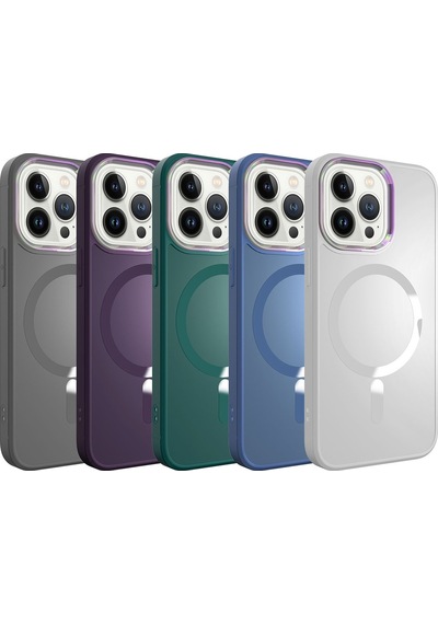 Apple Uyumlu iPhone  13 Pro Max Kılıf Magsafe Wireless Şarj Özellikli Zore Stil Kapak