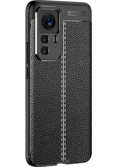 Xiaomi Mi 12T Pro Kilif Zore Niss Deri Desenli Silikon Kilif 562607302