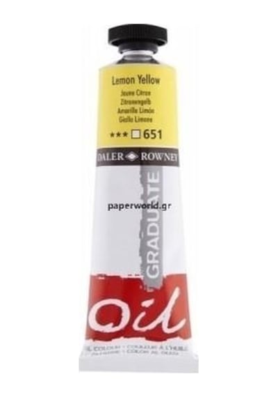 Daler Rowney Yağlı Boya Grad 651 Lemon Yellow 38 ML