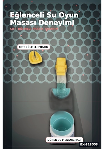 Ayarlanabilir Bacaklı 82 Cm Kum Ve Su Oyun Masası - 24 Ay+ Çocuklar İçin Çift Bölmeli Bx-313553 Çok Renkli Ayarlanabilir Bacaklı 82 Cm Kum Ve Su Oyun Masası - 24 Ay+ Çocuklar İçin Çift Bölmeli Bx-313553 Çok Renkli