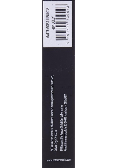 Cosmetics Mattemoist Lipgloss 404 Jolly Yarı Mat Saten Bitişli Likit Ruj - Kahverengi Diğer