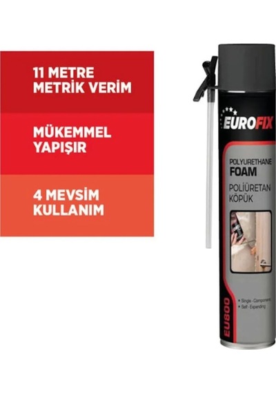Eurofix Poliüretan Köpük Pipetli 650 ML