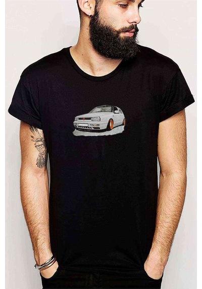 Mk2 Baskılı Siyah Erkek Tshirt