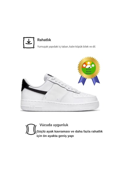 Beyaz Siyah Trend Süper Rahat 4 Mevsim Unisex Günlük Yürüyüş Beyaz - Siyah