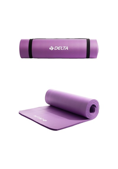 Lexroo Delta Konfor Zemin 10 Mm Taşıma Askılı Pilates Minderi Yog Mor