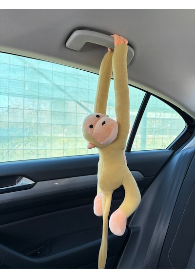 Elleri Yapışan Oyun Ve Uyku Arkadaşı Peluş Maymun Oyuncak Sarılan Maymun M0011 Sarı
