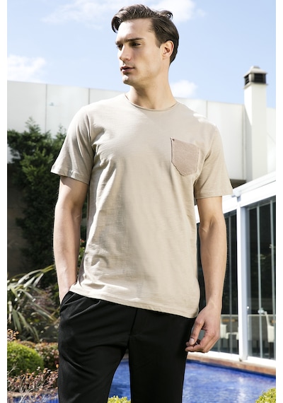 Buratti Erkek T Shirt 5902000 VİZON Vizon
