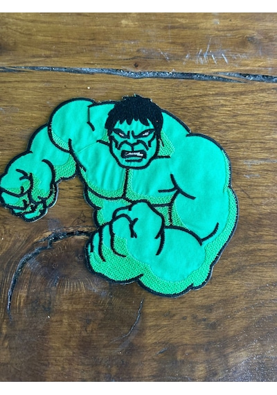 12x15 Cm Ütü Ile Yapışan Hulk Kabartma Nakış Işleme Armaa Yama Dikiş Hobi