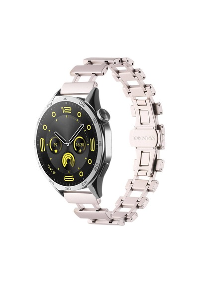 Zore Galaxy Watch 46mm Uyumlu Clo- Krd-96 22mm Metal Kordon-starlight