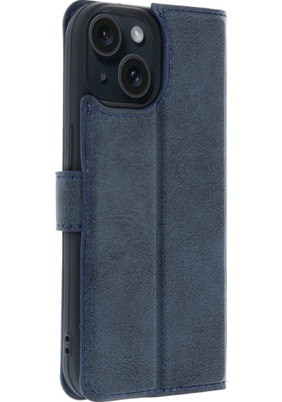 Newface - 603 - Apple Apple iPhone Uyumlu 15 Trend S Plus Kapaklı Kılıf - Glblseme - - Lacivert
