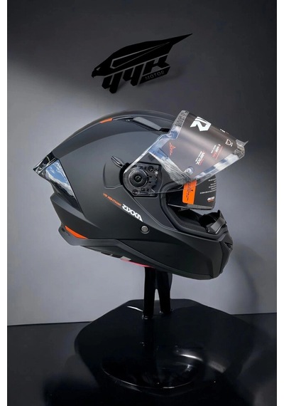 Panther Sv A1 Matt Black Motosiklet Kaskı Çok Renkli