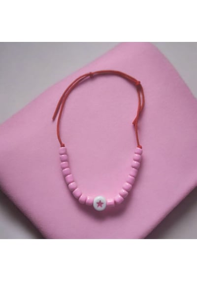Ayarlanabilir Koyu Pembe Yıldız Bileklik Koyu Pembe