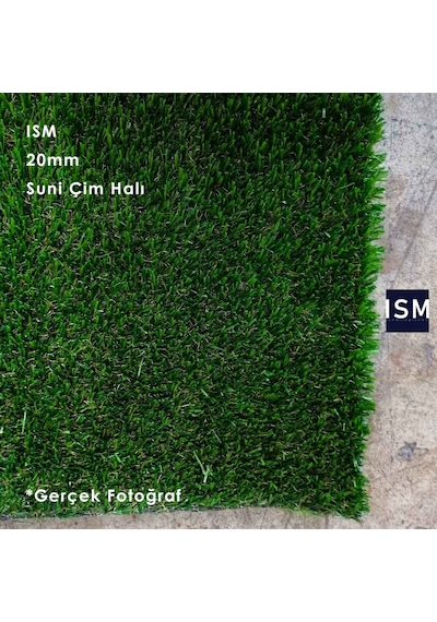 Ism - Suni Yapay Çim Balkon Halı Yüksek Doku Kalın - 20Mm - Yeşil