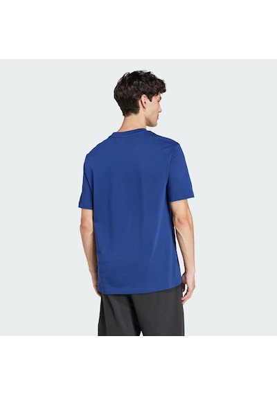 Adidas Essentials Small Logo Single Jersey Erkek T-shirt Jf1093 Mavi