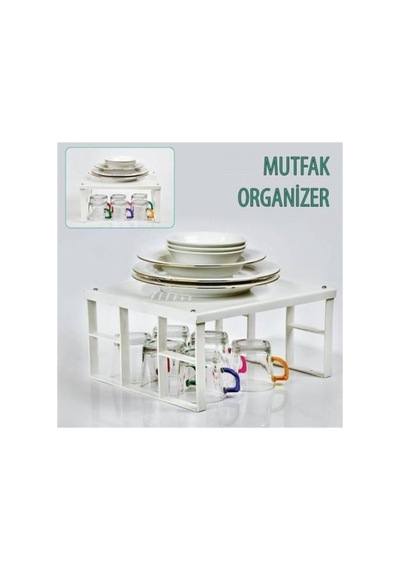Tr Dolap İçi Düzenleyici Organizer, Mutfak Banyo Raf Aparat, Bej Genel