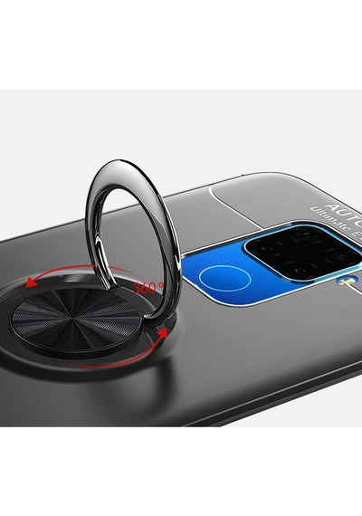 Huawei Mate 30 Lite Kılıf Yüzüklü Magnetli Ravel Case