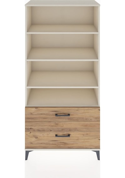 Hyperion Dolap 4 Raflı 2 Çekmeceli 88x44x182 Aytaşı-çam Aytaşı