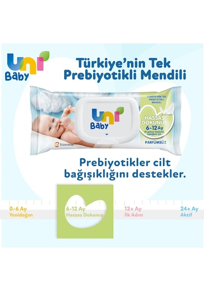 Uni Baby Islak Havlu Hassas Dokunuş 52 Yaprak 18'li Set 936 Yap