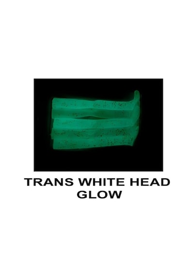 Ryuji V8 8cm 5.5gr Silikon Yem 3+5 Trans White Head Glow