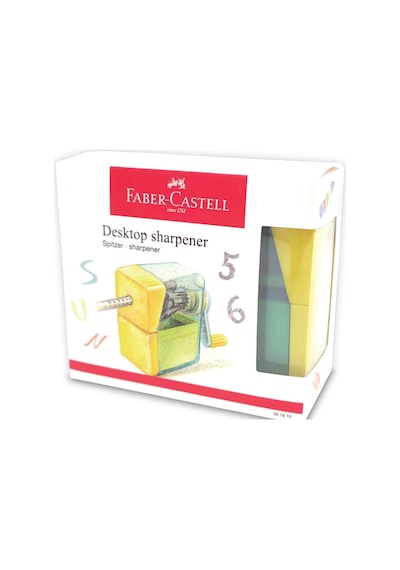 Faber-Castell Basic Masaüstü Kalemtıraş,Ergonomik Tasarım, Dayanıklı Yapı