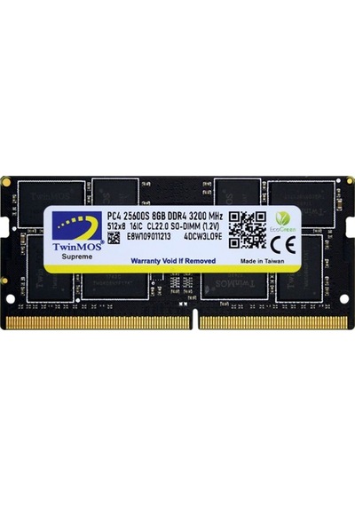 Twınmos 8gb 3200mhz Ddr4 Mdd48gb3200n Notebook Ram